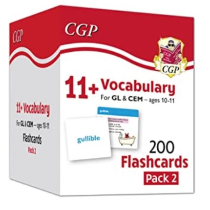 11+ Vocabulary Flashcards for Ages 10-11 - Pack 2