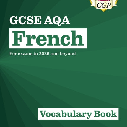 New GCSE French AQA Vocabulary Book for exams