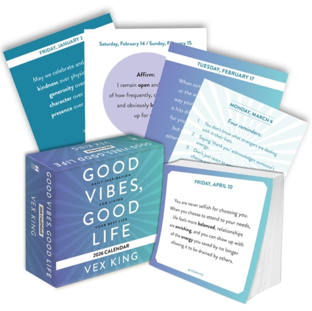 Good Vibes Good Life Calendar 2026