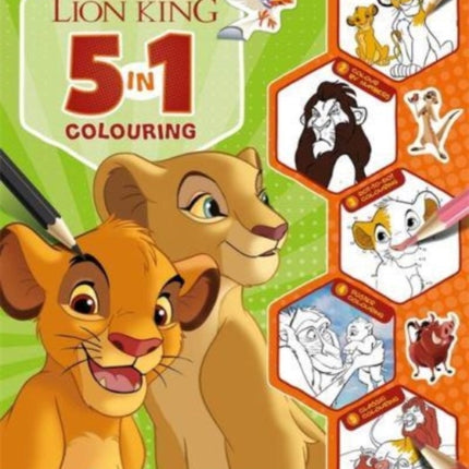 Disney The Lion King: 5 in 1 Colouring