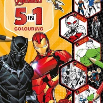 Marvel Avengers: 5 in 1 Colouring