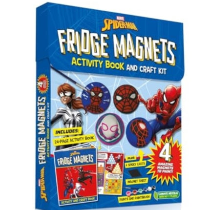 Marvel SpiderMan Fridge Magnets Activity Book and Craft Kit