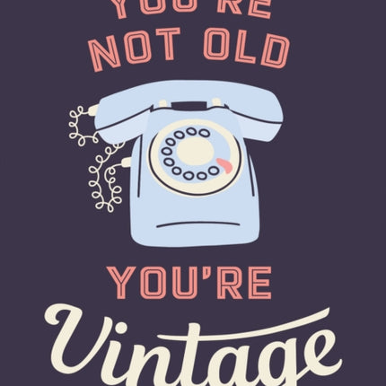 Youre Not Old Youre Vintage