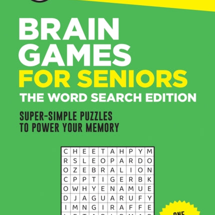 Brain Games for Seniors The Word Search Edition