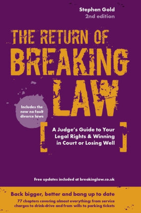 The Return of Breaking Law: A judge's guide to