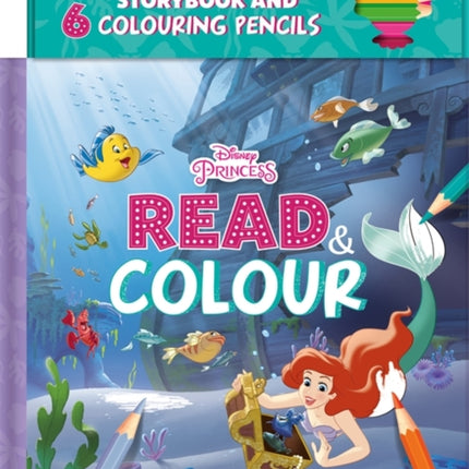 Disney Princess Ariel: Read & Colour