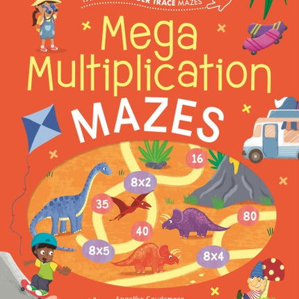 Fantastic Finger Trace Mazes: Mega Multiplication