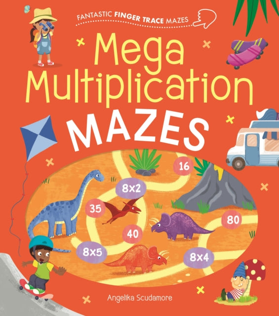 Fantastic Finger Trace Mazes: Mega Multiplication