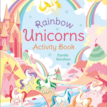 Rainbow Unicorns Activity Book