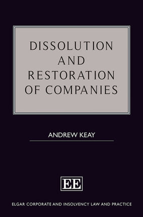 Dissolution and Restoration of Companies