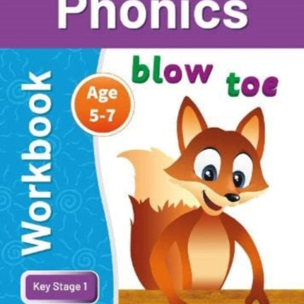 KS1 Phonics Workbook for Ages 5-7 (Years 1 - 2) Perfect for learning at home or use in the classroom