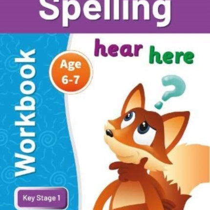 KS1 Spelling Workbook for Ages 6-7 (Year 2) Perfect for learning at home or use in the classroom