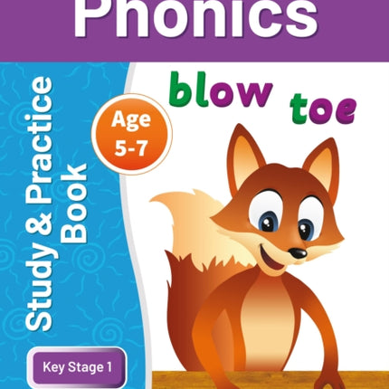 KS1 Phonics Study & Practice Book for Ages 5-7 (Years 1-2) Perfect for learning at home or use in the classroom