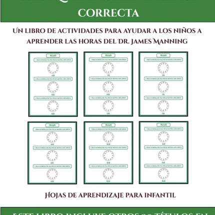 Hojas de aprendizaje para infantil Dibuja las manecillas del reloj para que muestren la hora correcta