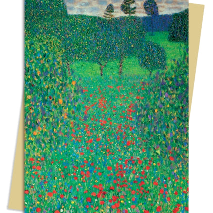 Gustav Klimt: Poppy Field Greeting Card Pack: Pack of 6