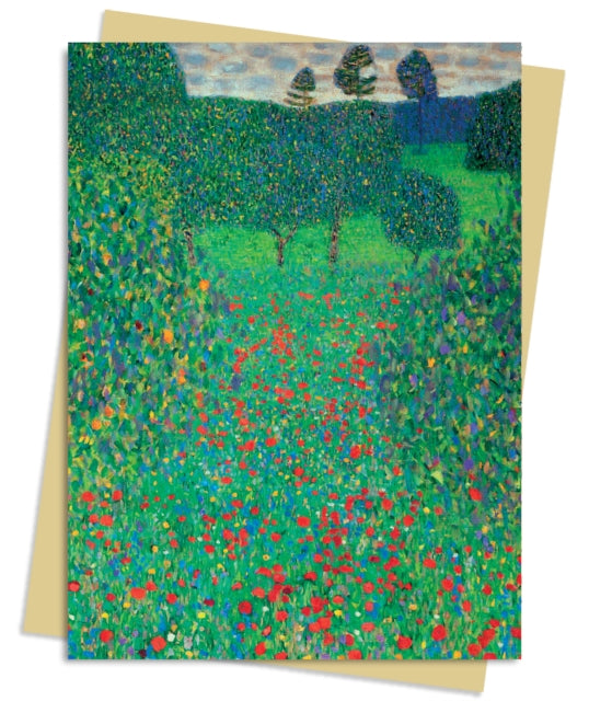 Gustav Klimt: Poppy Field Greeting Card Pack: Pack of 6