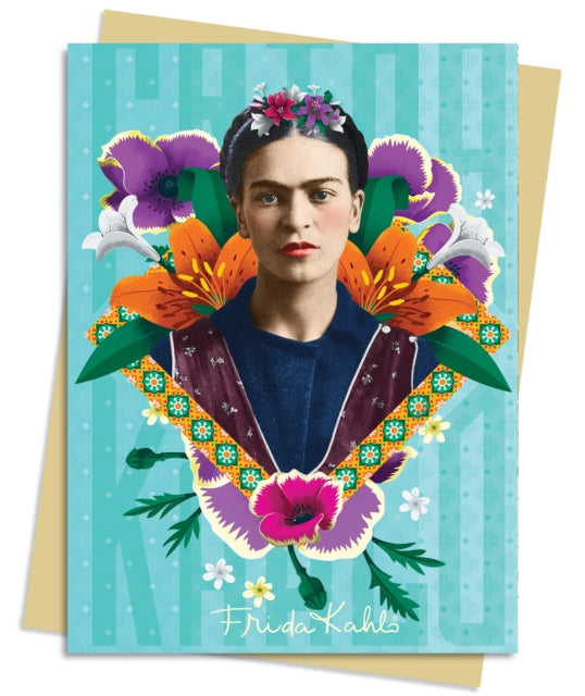 Frida Kahlo Blue Greeting Card Pack: Pack of 6