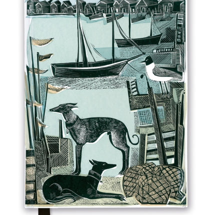 Angela Harding: Harbour Whippets (Foiled Journal)