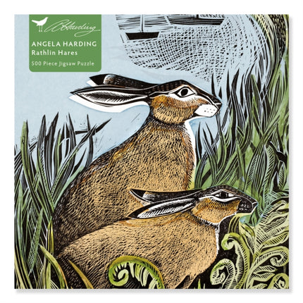 Adult Jigsaw Puzzle Angela Harding Rathlin Hares 500 pieces