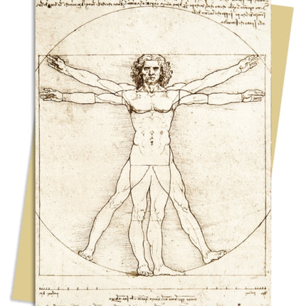 Leonardo da Vinci: Vitruvian Man Greeting Card Pack: Pack of 6