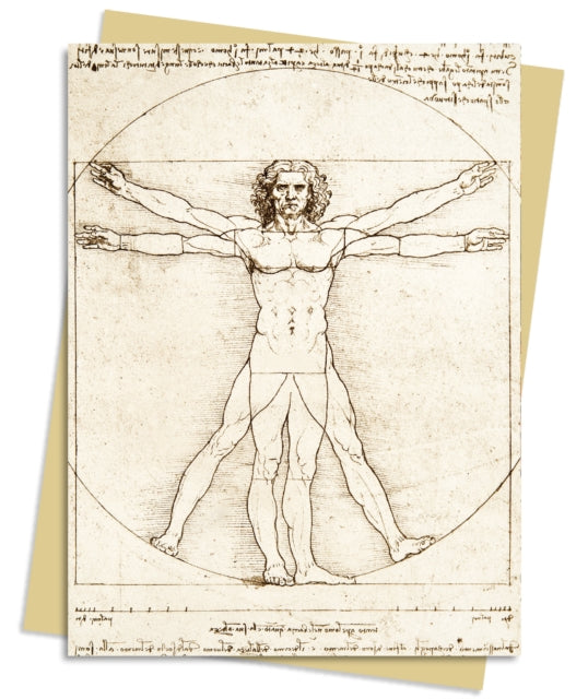 Leonardo da Vinci: Vitruvian Man Greeting Card Pack: Pack of 6