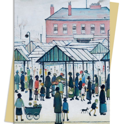 L.S. Lowry: Market Scene Greeting Card Pack: Pack of 6