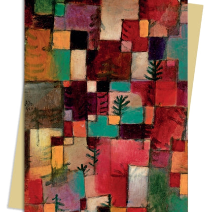 Paul Klee: Redgreen and Violet-Yellow Rythms Greeting Card Pack: Pack of 6