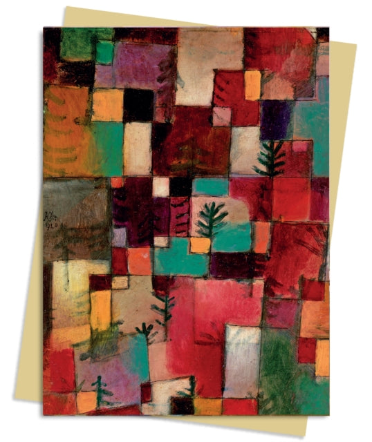 Paul Klee: Redgreen and Violet-Yellow Rythms Greeting Card Pack: Pack of 6