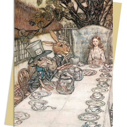 Arthur Rackham: Alice in Wonderland Tea Party Greeting Card Pack: Pack of 6