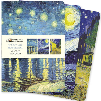 Vincent van Gogh Set of 3 Midi Notebooks