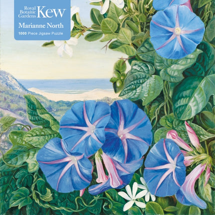 Adult Jigsaw Puzzle Kew Marianne North Amatungula and Blue Ipomoea South Africa