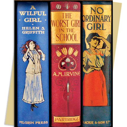 Bodleian: Book Spines Great Girls Greeting Card Pack: Pack of 6