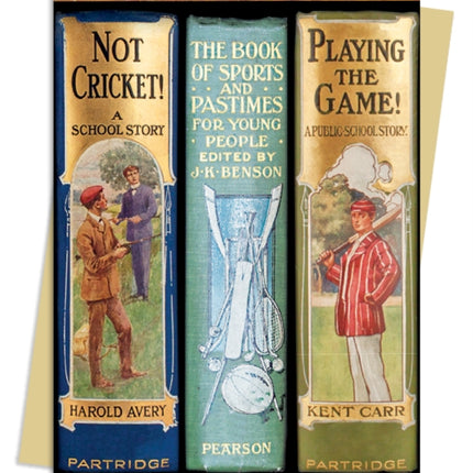 Bodleian: Book Spines Boys Sports Greeting Card Pack: Pack of 6