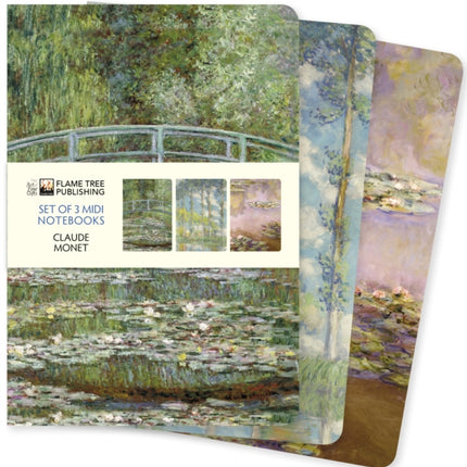 Claude Monet Set of 3 Midi Notebooks