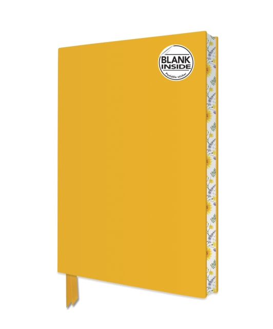 Sunny Yellow Blank Artisan Notebook (Flame Tree Journals)