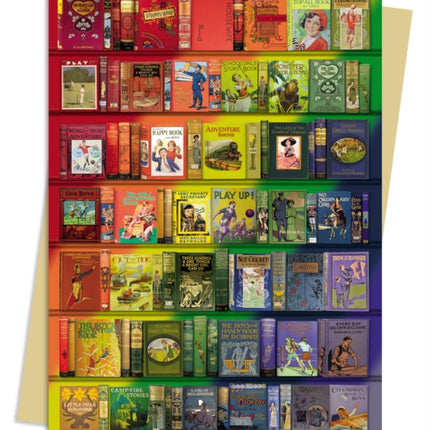 Bodleian Libraries: Rainbow Bookshelf Greeting Card Pack: Pack of 6