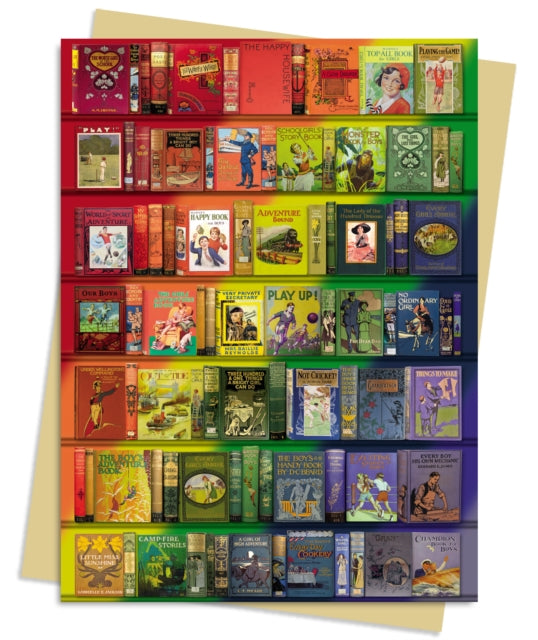 Bodleian Libraries: Rainbow Bookshelf Greeting Card Pack: Pack of 6