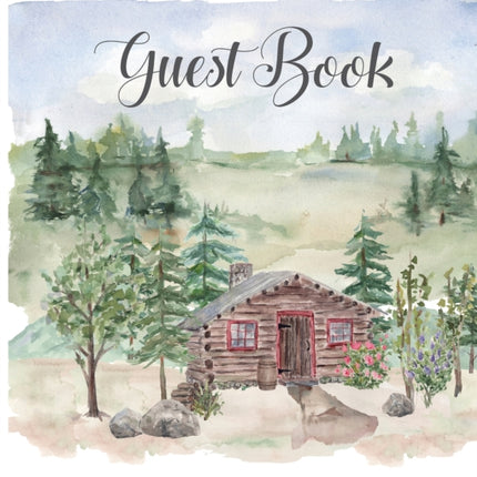 Cabin house guest book (hardback), comments book, guest book to sign, vacation home, holiday home, visitors comment book