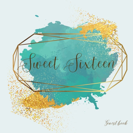 Sweet sixteen guest book, party Guest book,