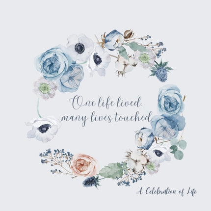 Celebration of life, funeral book, Condolence book to sign (Hardback cover)