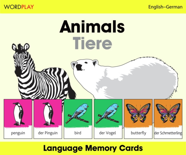 Language Memory Cards  Animals  EnglishGerman