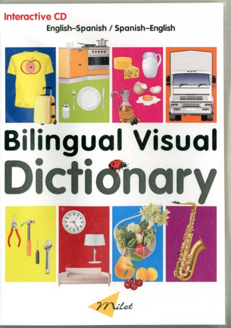 Bilingual Visual Dictionary CDROM EnglishSpanish Milet Multimedia