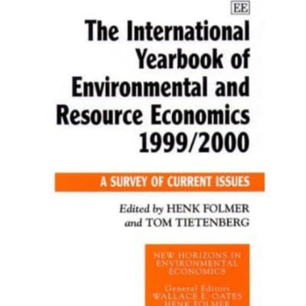 The International Yearbook of Environmental and Resource Economics 1999/2000: A Survey of Current Issues