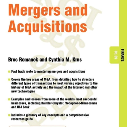 Mergers and Acquisitions: Finance 05.09