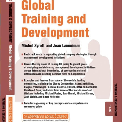 Global Training and Development: Training and