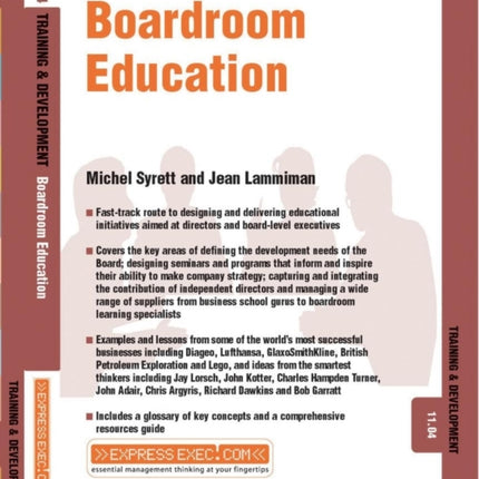 Boardroom Education: Training and Development 11.4