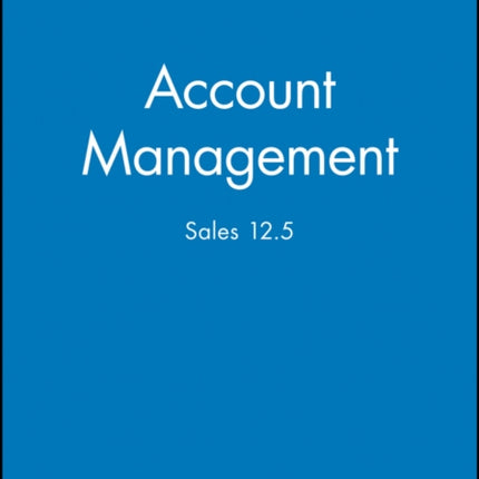 Account Management: Sales 12.5