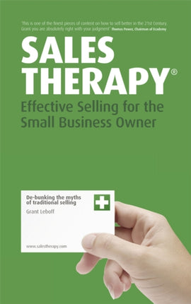 Sales Therapy: Effective Selling for the Small Business Owner