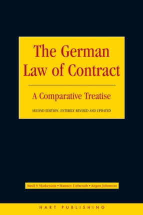 The German Law of Contract: A Comparative Treatise