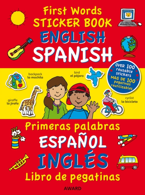 First Words Sticker Books: English/Spanish